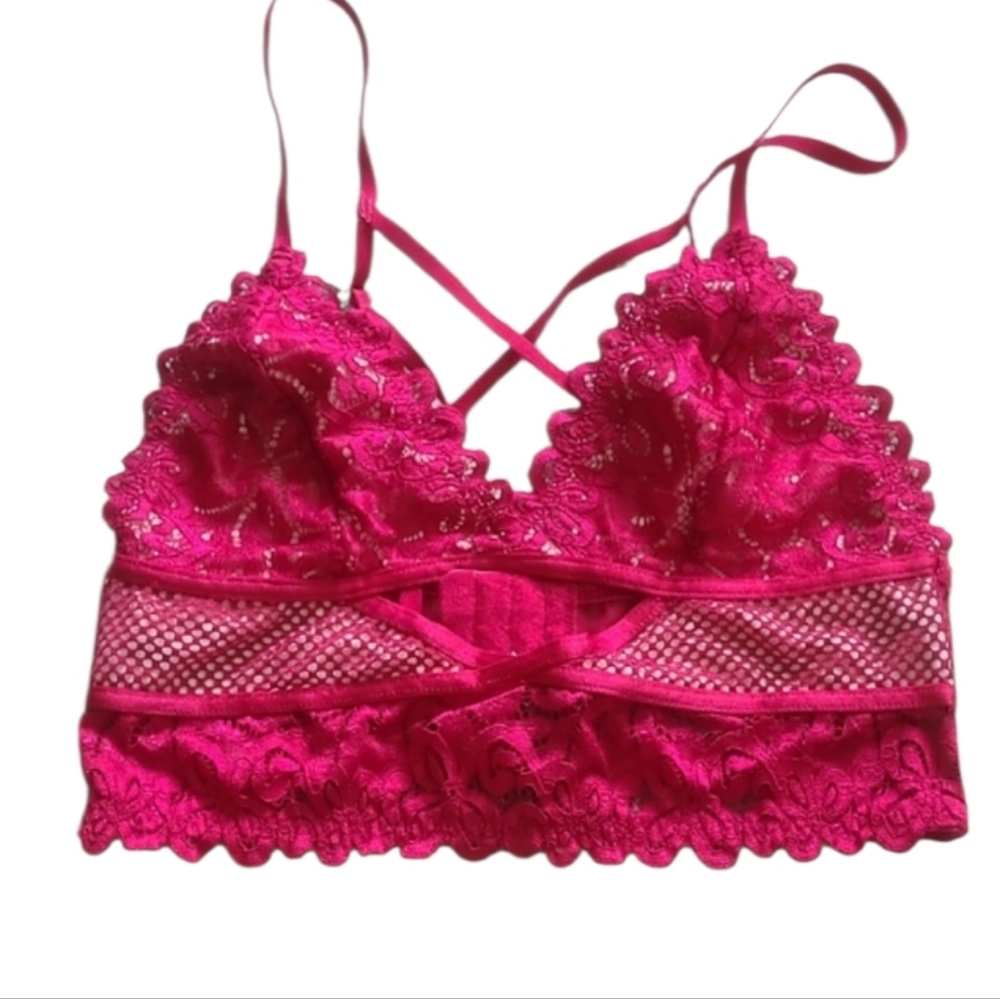 Secret Possessions Red Lace Bralette